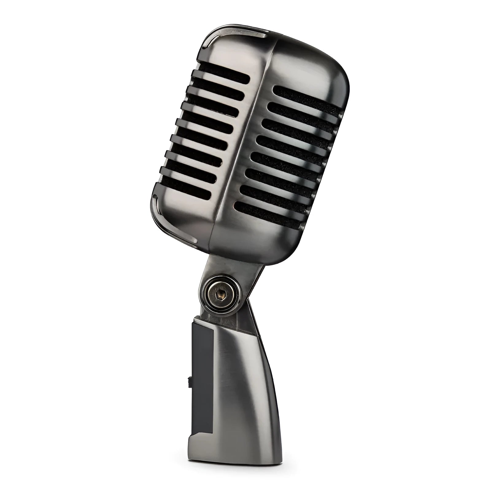 Professional retro-style condenser microphone with wireless function, shown in FG2 colour, for KTV and live streaming.
