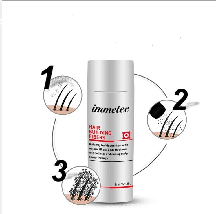 Imetee plant hair additive fibre powder for natural thinning hair coverage