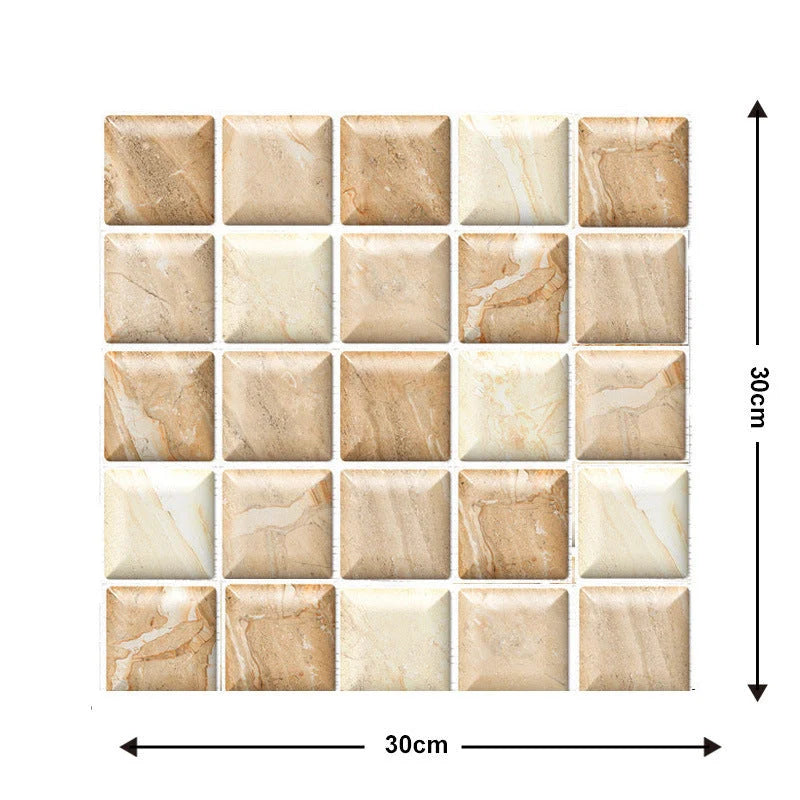 Waterproof brick wallpaper sticker for kitchen and bathroom decor