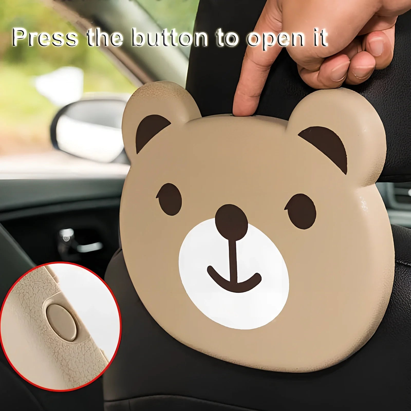 Child car seat table with 20x23.5cm surface mounted on vehicle seat back