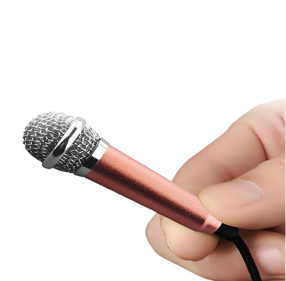 Blue omnidirectional headset microphone with 145m cable for mobile phone recording, wired single unit