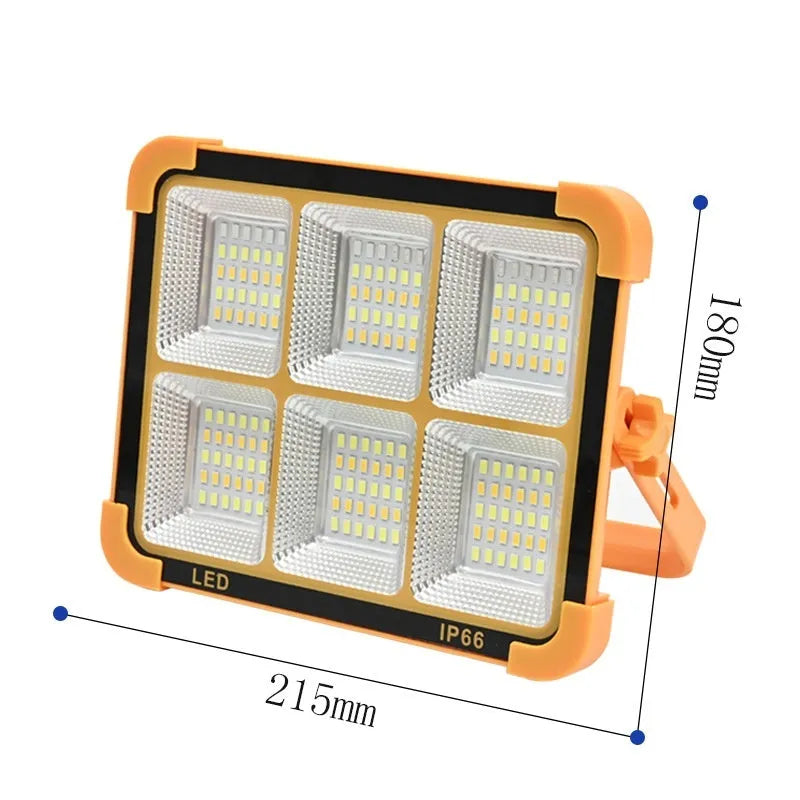 Portable square camping lantern with IP66 protection 215x180mm