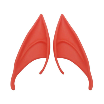 Adjustable latex elf goblin ears for Halloween costumes, safe and non-toxic