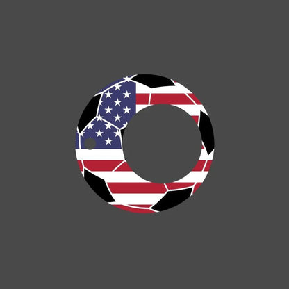 Football World Cup themed fidget spinner keychain with bottle opener for stress relief