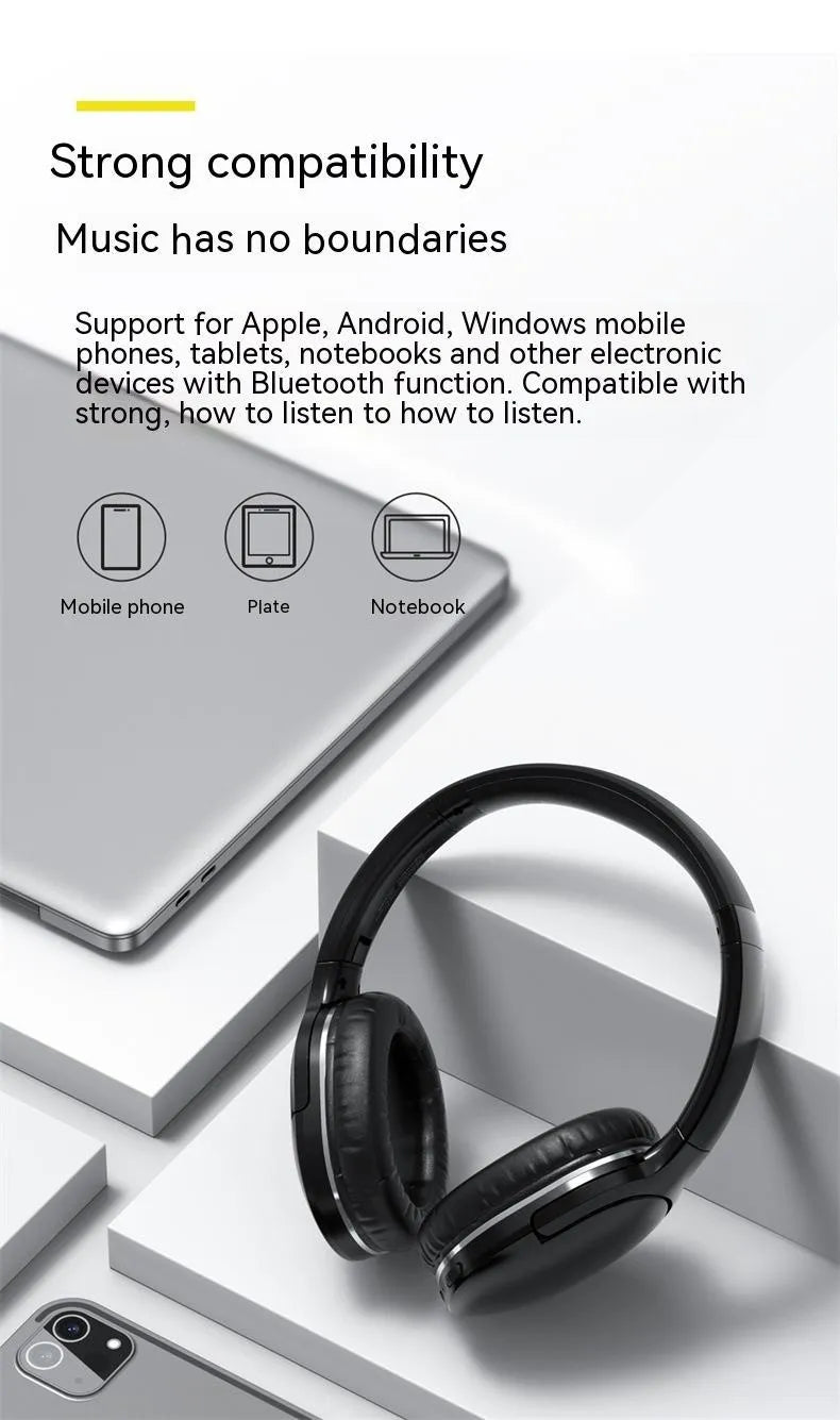 Black and white wireless Bluetooth gaming headset with sports design showing ear cushions and adjustable headband