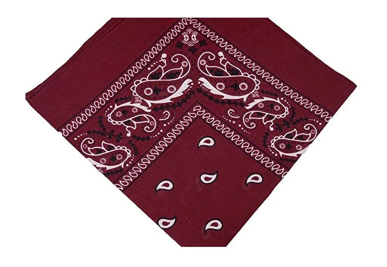 Cashew Flower Paisley Hip Hop Square Scarf in various colours