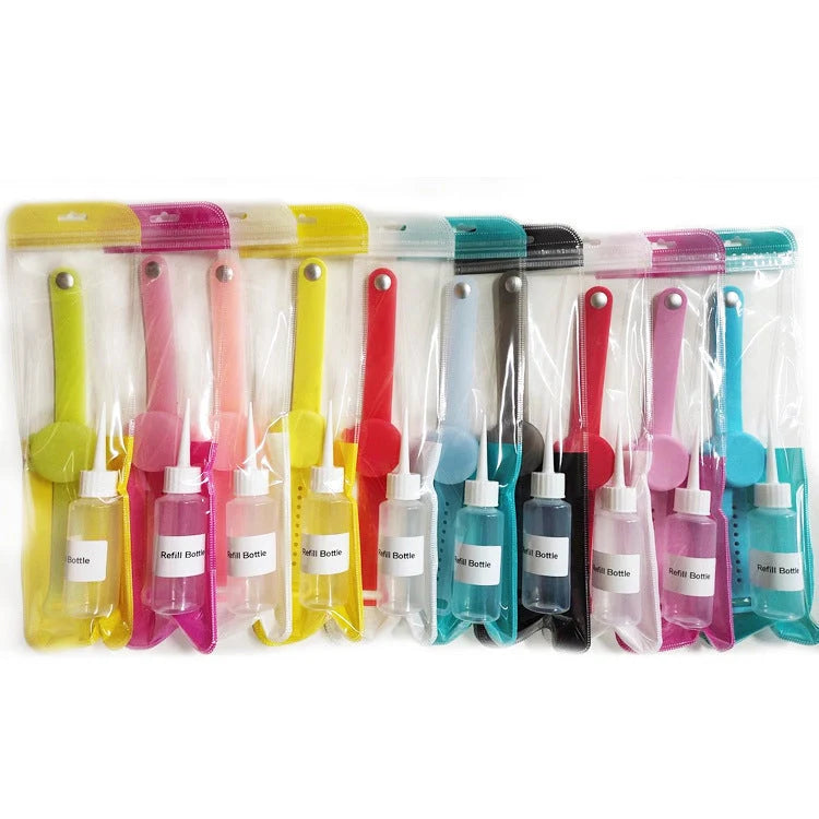 Outdoor silicone wristband hand sanitizer disinfectant bracelet in various colours