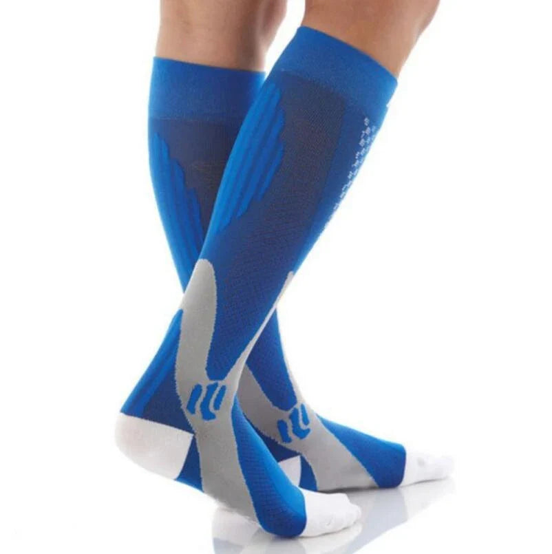 Premium compression socks with graduated support and moisture-wicking fabric for active lifestyles