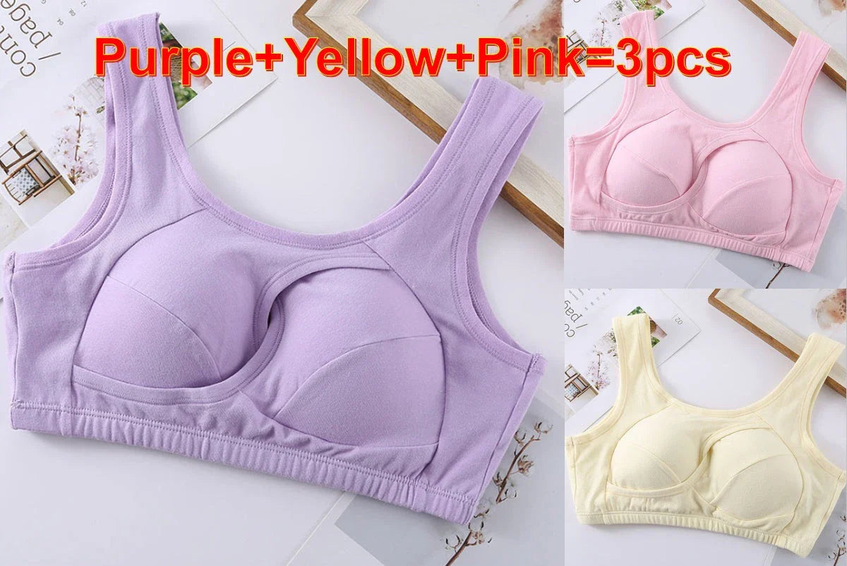 Comfortable and supportive sports bra with wireless design, crossover lift, and inner-bust band for plus-size support