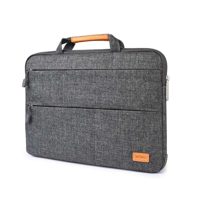 Black Microsoft Surface Pro 4 protective sleeve with front pocket and zipper, 13-inch size