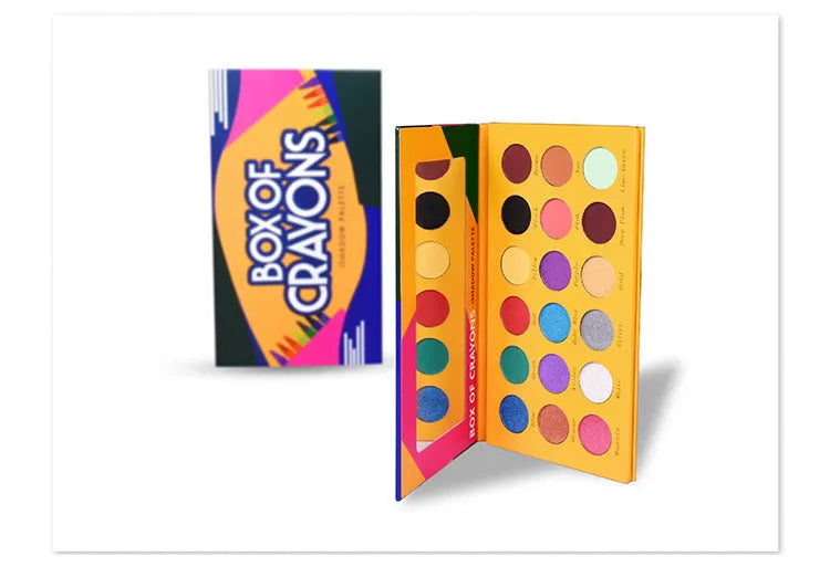 18 Colour Diary Eyeshadow Palette with 18 matte and shimmer colours in a compact case