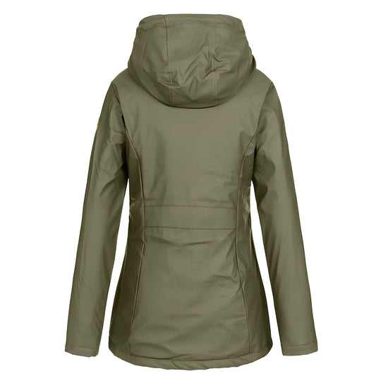 Women's outdoor winter jacket in Army Green, Black or Yellow with size range M to 4XL