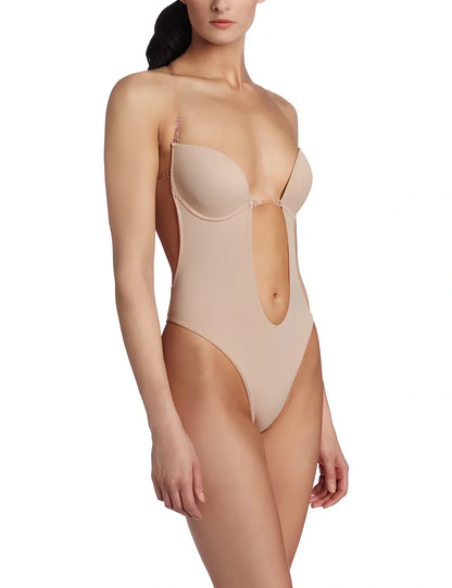 Backless body shaper bra with adjustable straps for evening dresses