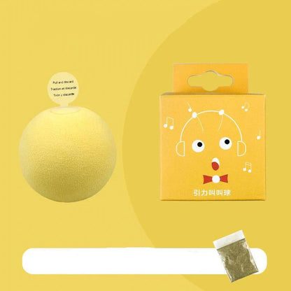 Interactive Pet Gravity Voice Ball with lifelike animal sounds for cats