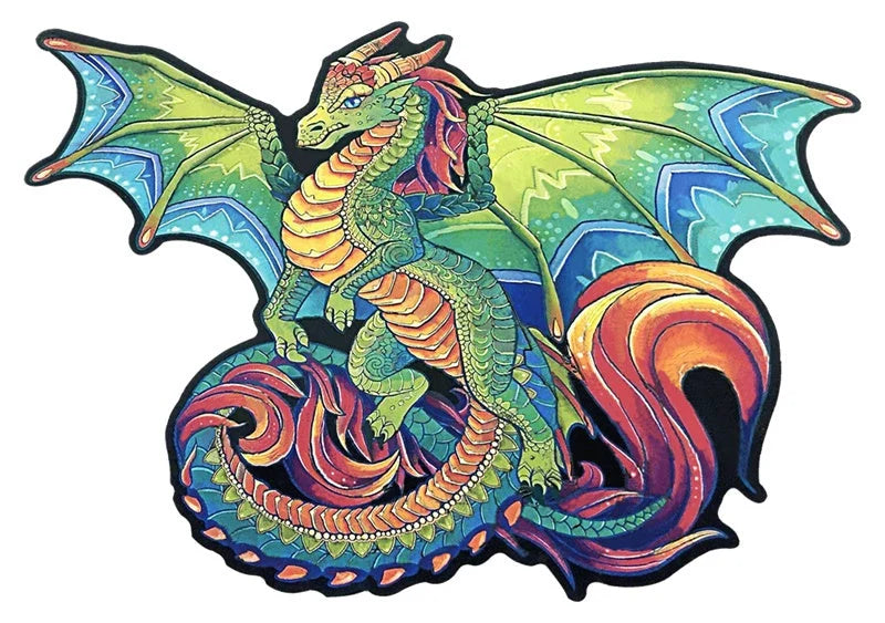 Colourful animal-shaped wooden jigsaw puzzles for children, educational and fun