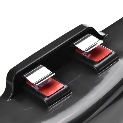 Black adjustable car blind spot mirror with 360-degree lens and 3M adhesive on rearview mount