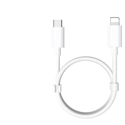PD18W fast charging cable with Lightning connector, white, 1m length