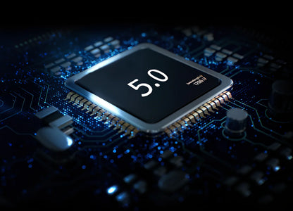 C7 wireless speaker showing colourful rhythm lights and compact 68x90mm design