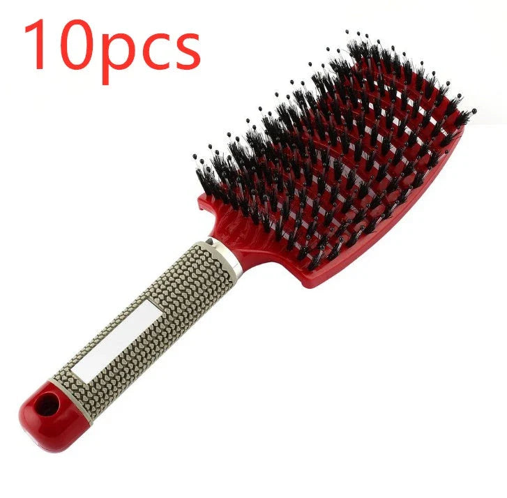 Ultra-Soft Detangling Hair Brush with Scalp Massage - Premium Bristles and Nylon for Effortless Tangle-Free Hair