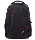 Black nylon computer bag briefcase backpack on a flat surface, 355.6 x 457.2 x 152.8 mm size