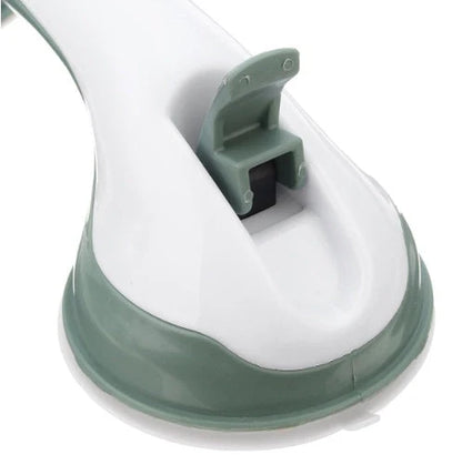 ABS suction cup bathroom handrail in green, blue, and purple for anti-slip safety