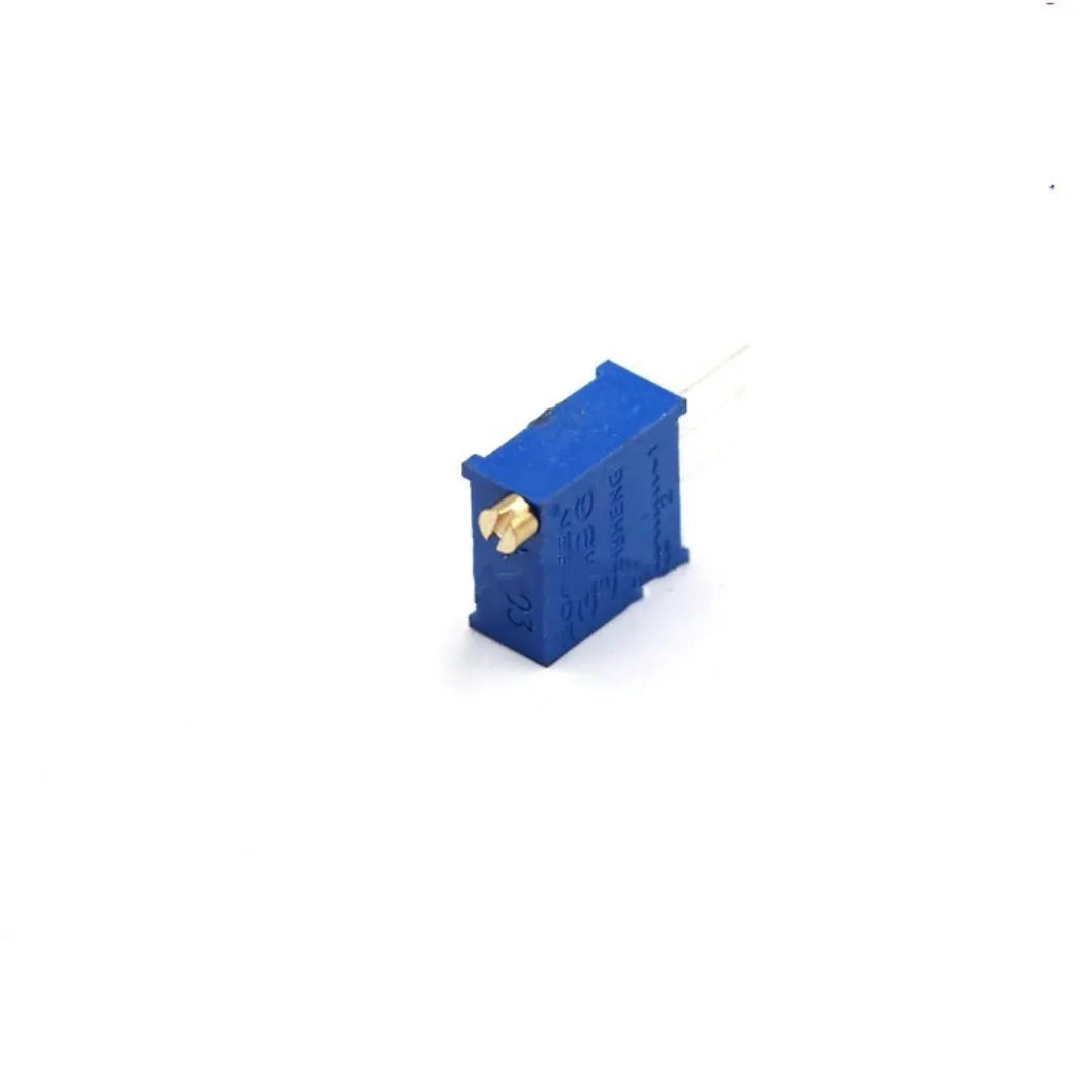 Blue multi turn precision trimmer potentiometer 20K ohm glass glaze film