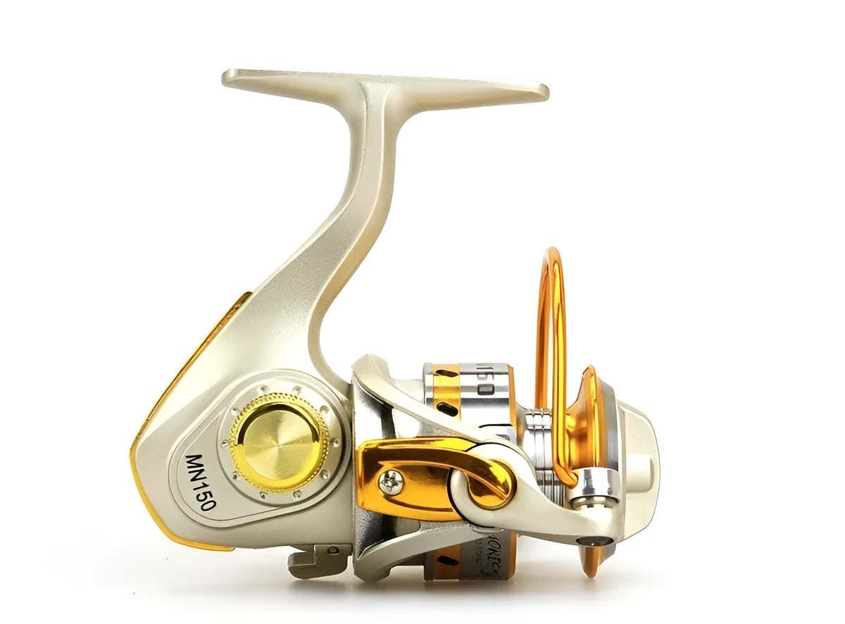 Mini fishing reel 160g 10 ball bearings 5.2:1 gear ratio palm size for rock rods and rafts