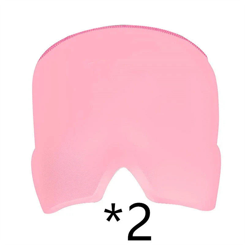 Soothing Ice Pack Eye Mask for Headache Relief - Chillable gel pack, soft fabric, customizable fit for relaxation and rejuvenation