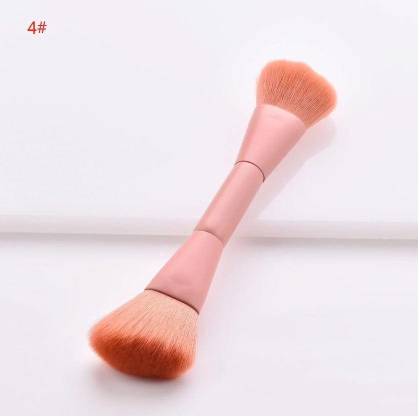Premium cosmetic brush set with wooden handles for flawless makeup application