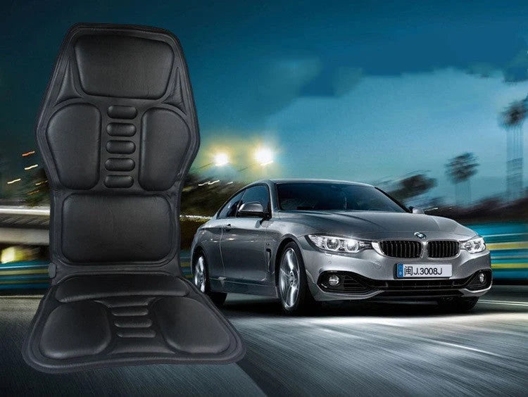 Adjustable car massager for neck and waist with heating function