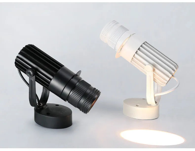 LED spotlight adjustable focus ceiling light aluminium shell 3000K warm white 6000K cool white