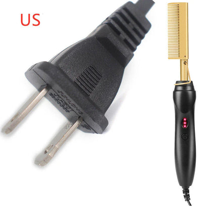 Electric Curling Comb with ceramic technology for shiny, frizz-free hair