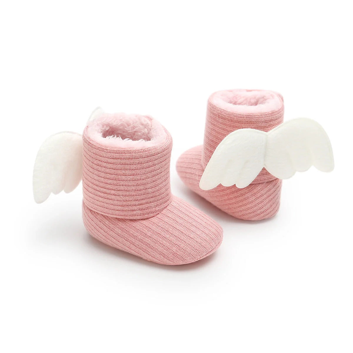 Winter Warm Small Wing High Boots for baby girls in soft cotton, available in multiple colours and sizes.