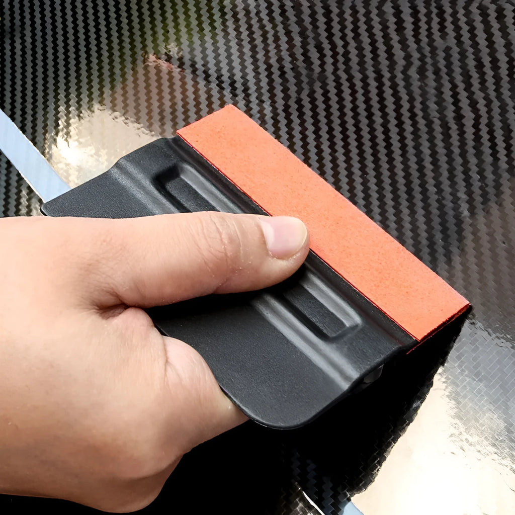 Car colour changing film scraper tool with ABS handle and four scraping material options