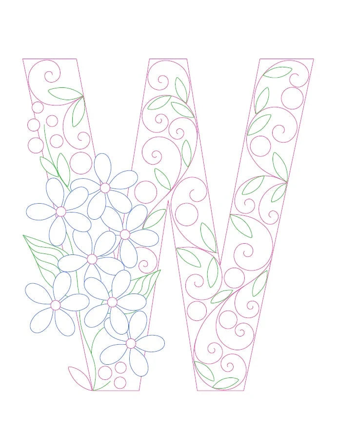 Paper Filigree Painting Kit - Letters for creative art projects