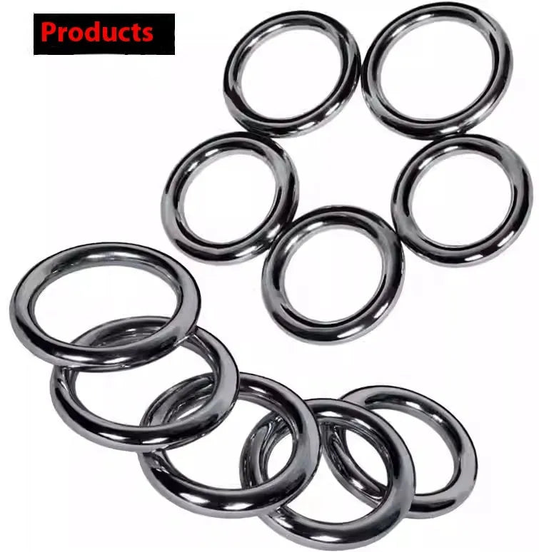 Wing Chun carbon steel training ring in three sizes for martial arts hand conditioning