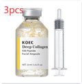 Collagen Polypeptide Ampoule Needle Solution 30ml glass bottle with dropper on white background