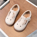 Children's small leather shoes non-slip soft sole girl cute princess cartoon shoes pink low top Velcro fastening