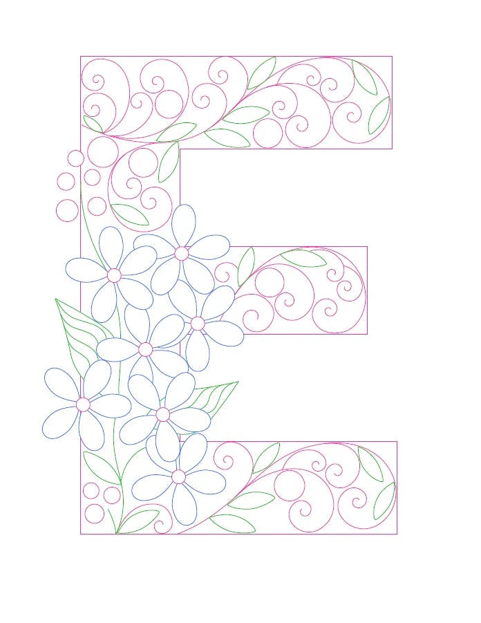 Paper Filigree Painting Kit - Letters for creative art projects