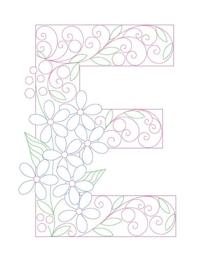 Paper Filigree Painting Kit - Letters for creative art projects
