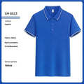 Antibacterial ice-sensitive lapel polo shirt in slim fit with short sleeves and T800 Solona fabric