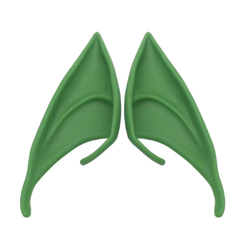 Adjustable latex elf goblin ears for Halloween costumes, safe and non-toxic