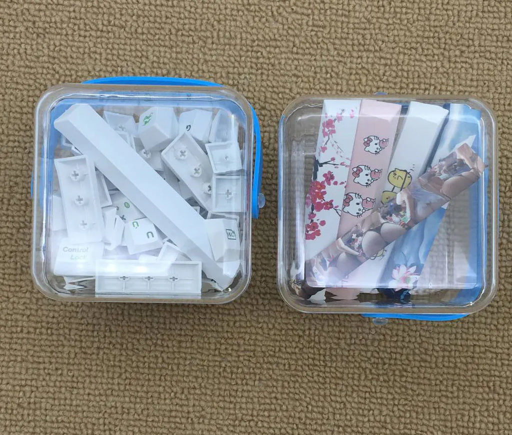 Japanese Russian Korean heat sublimation keycaps on mechanical keyboard with PBT material