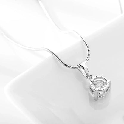 Water Drop Necklace Earring Set with zircon gemstones and snake bone chain