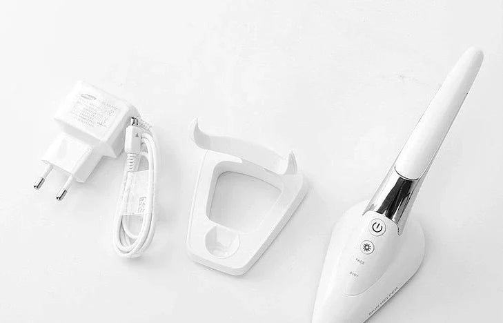 Skin small iron beauty device measuring 215x72x61mm with six core skincare functions