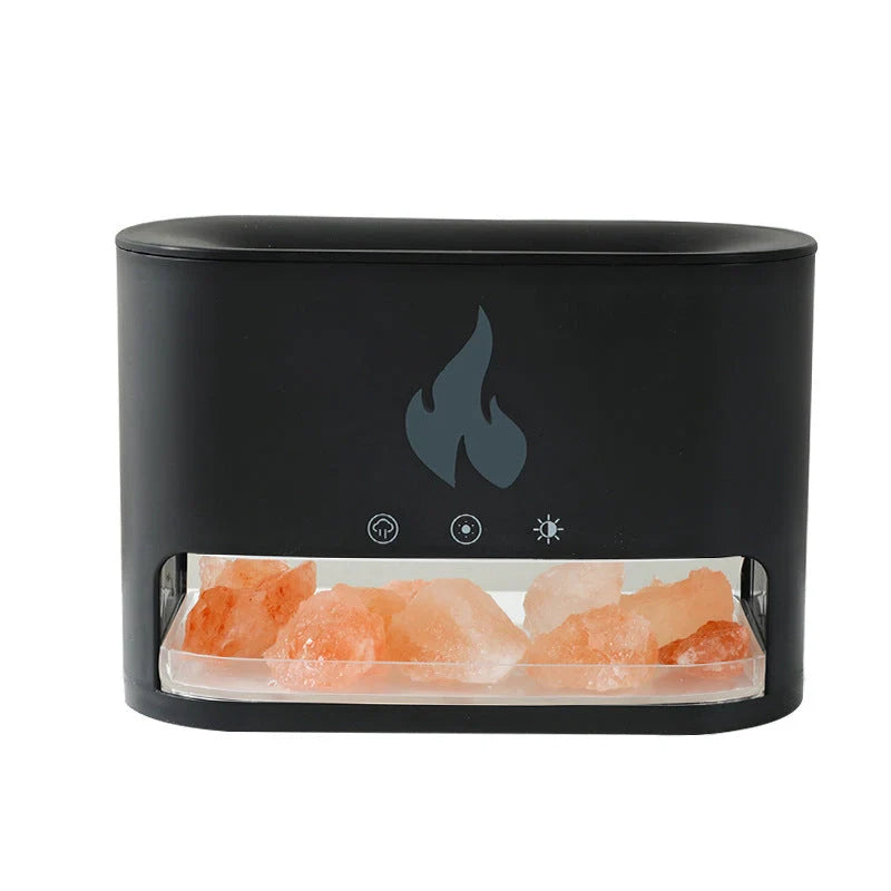 Flame Humidifier with 3D simulation flame and aromatherapy function