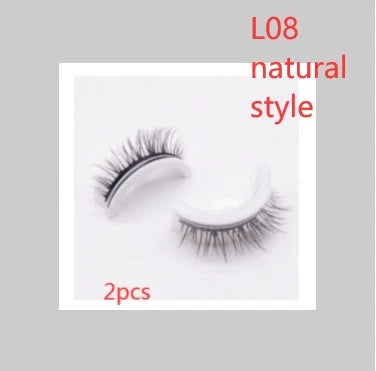 Captivating 3D layered mink-like false eyelashes for bold, voluminous eye makeup looks