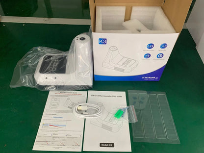 Wall-mounted non-contact infrared thermometer with digital display and fever alarm