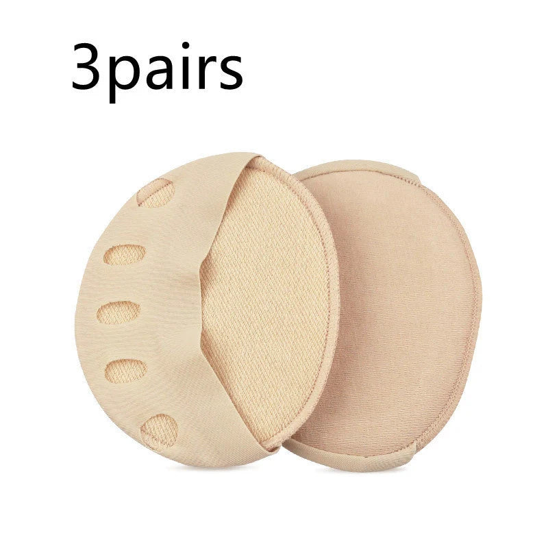 Invisible five finger socks with forefoot cushion pads for foot pain relief