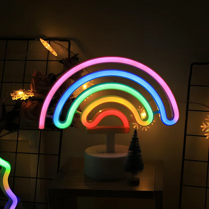 Creative rainbow popsicle LED modelling lamp, 6000 lumens, IP68 plastic shell, 15cm height for studio use